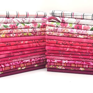 Paquete de colores seleccionados MAGENTA - 16 piezas - Elija entre Fat Quarters u Fat Eighths