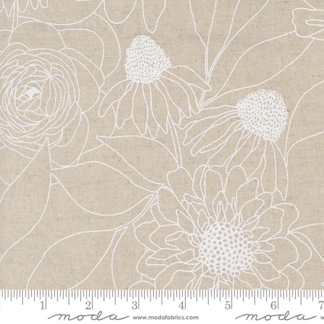 Moda Botany Patterns Moda Botany MOCHI LINEN- Etched Floral in Paper (11557 11L) by Alli K ...