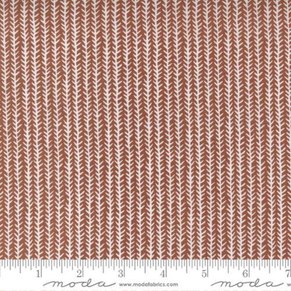 FLOWER POT - Herringbone in Clay (5165 15) - by Lella Boutique for Moda - Sold By the Yard - Cut Continuous