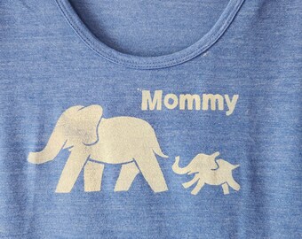 Scoop T: Mommy Elephant (handprinted)