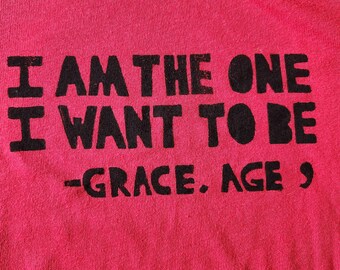 Youth T - I Am the One I Want to Be (handprinted)