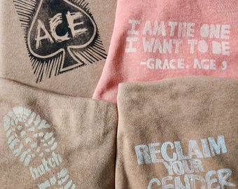 Handprinted Super-Soft Hoodies XS-3X