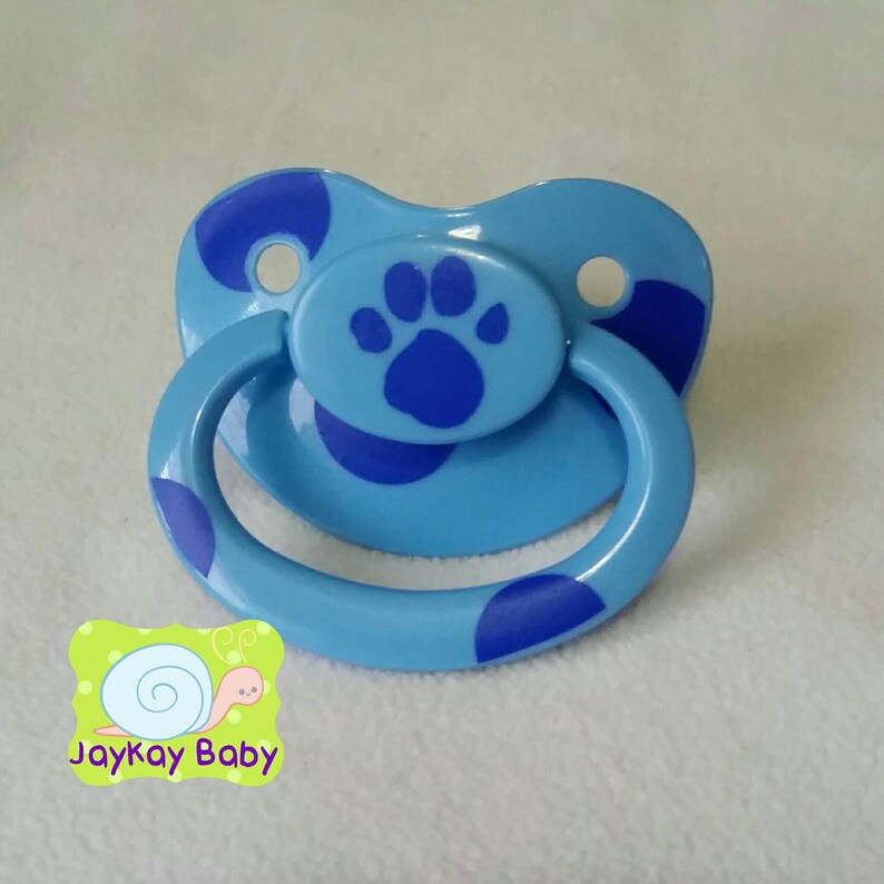 Blue's Clues Paw Print Themed Adult Pacifier ABDL Etsy
