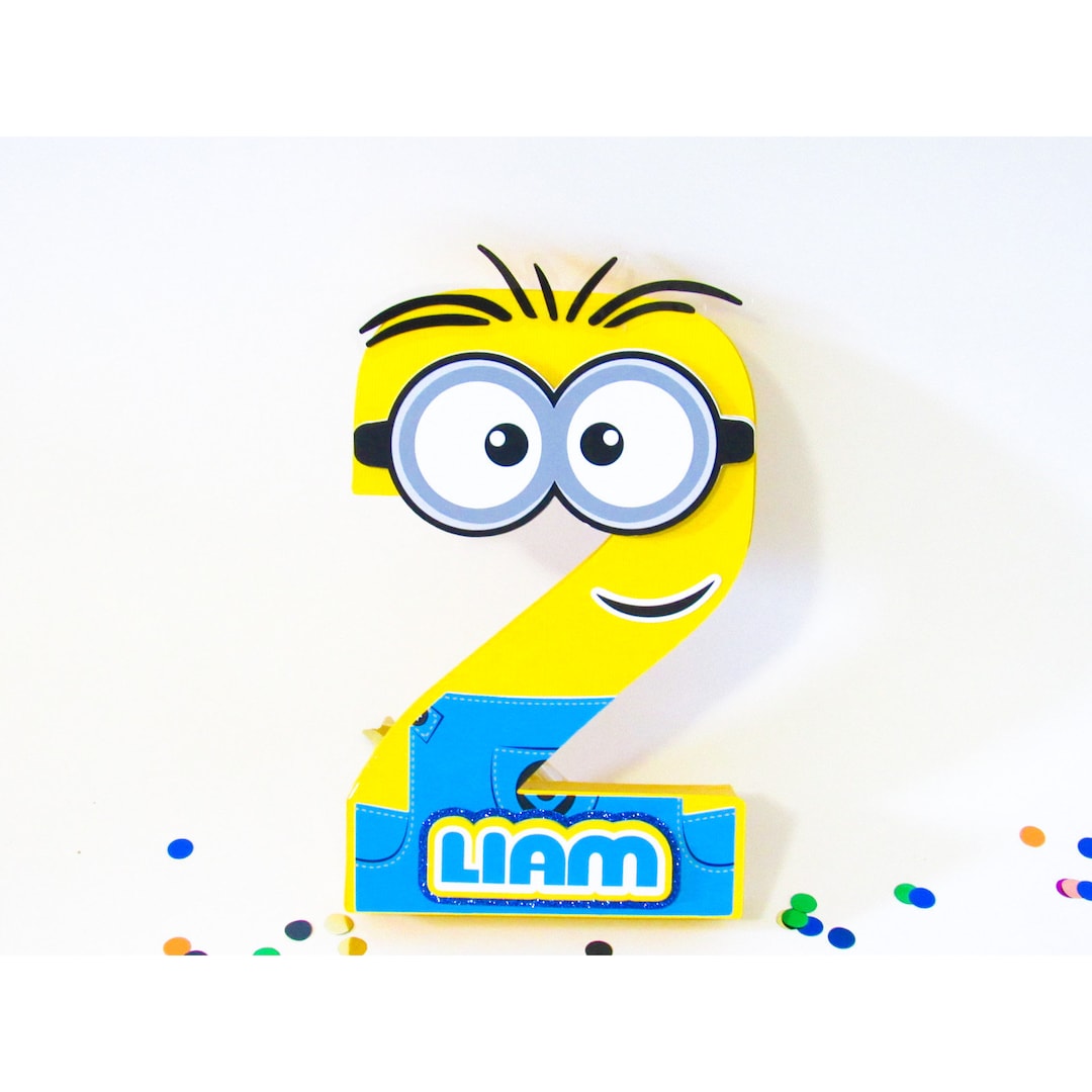 Minions 3d Numbers/ Letters Paper Mache Etsy