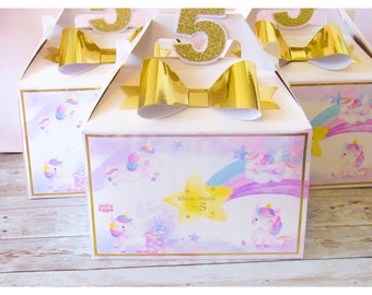 Unicorn Treat Box Party Favor BOX For birthday party