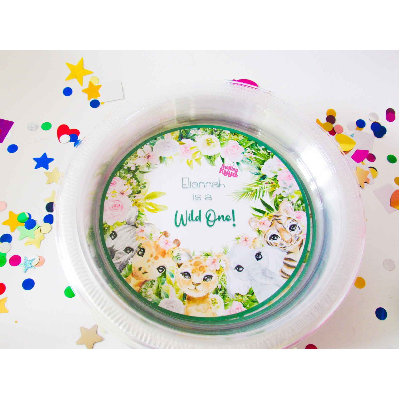 Wild One Party Dinner Plates Custom Party decor