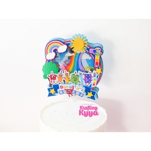 Numeric Blocks Cake Topper