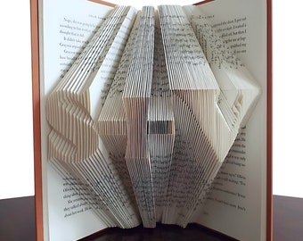 One Year Anniversary Gift for Wife, Paper Anniversary, Girlfriend Gift, Personalized Gifts for Him / Her, First Anniversary, Folded Book Art