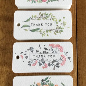 40 Thank You Tags, Gift Tags, Wedding Tags, Wedding Shower Tags, Wedding Favor Tags, Thank You Tags, Favor Tags