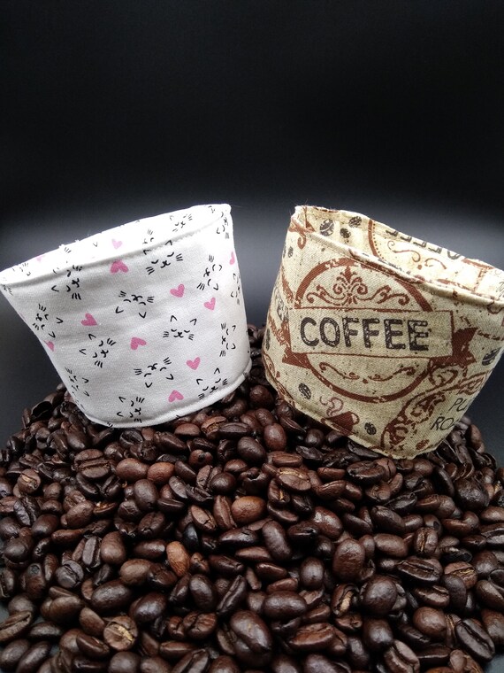 Coffee House Pattern Coffee Cup Sleeve Reusable Coffee Cup Sleeve