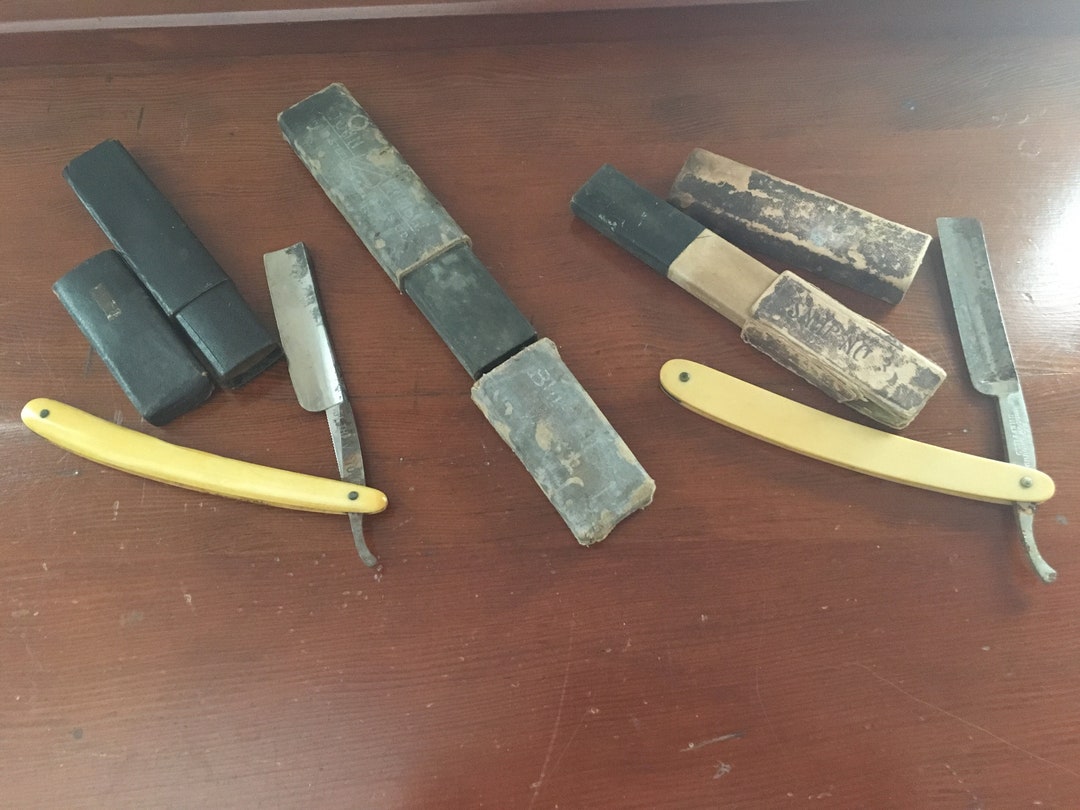 Victor Razar Straight Edge Razors With Boxes and an Extra Box/ Victor Razor Co ...
