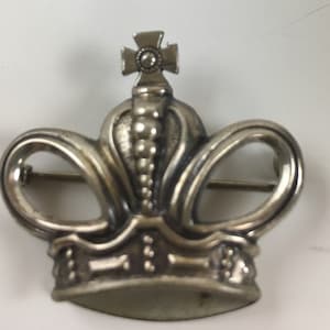1950&#39;s Beau Sterling Crowne Pin