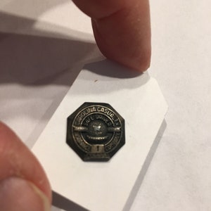 Vintage Sterling Carolina Casualty Insurance Company Safe Driver 1 year lapel pin.