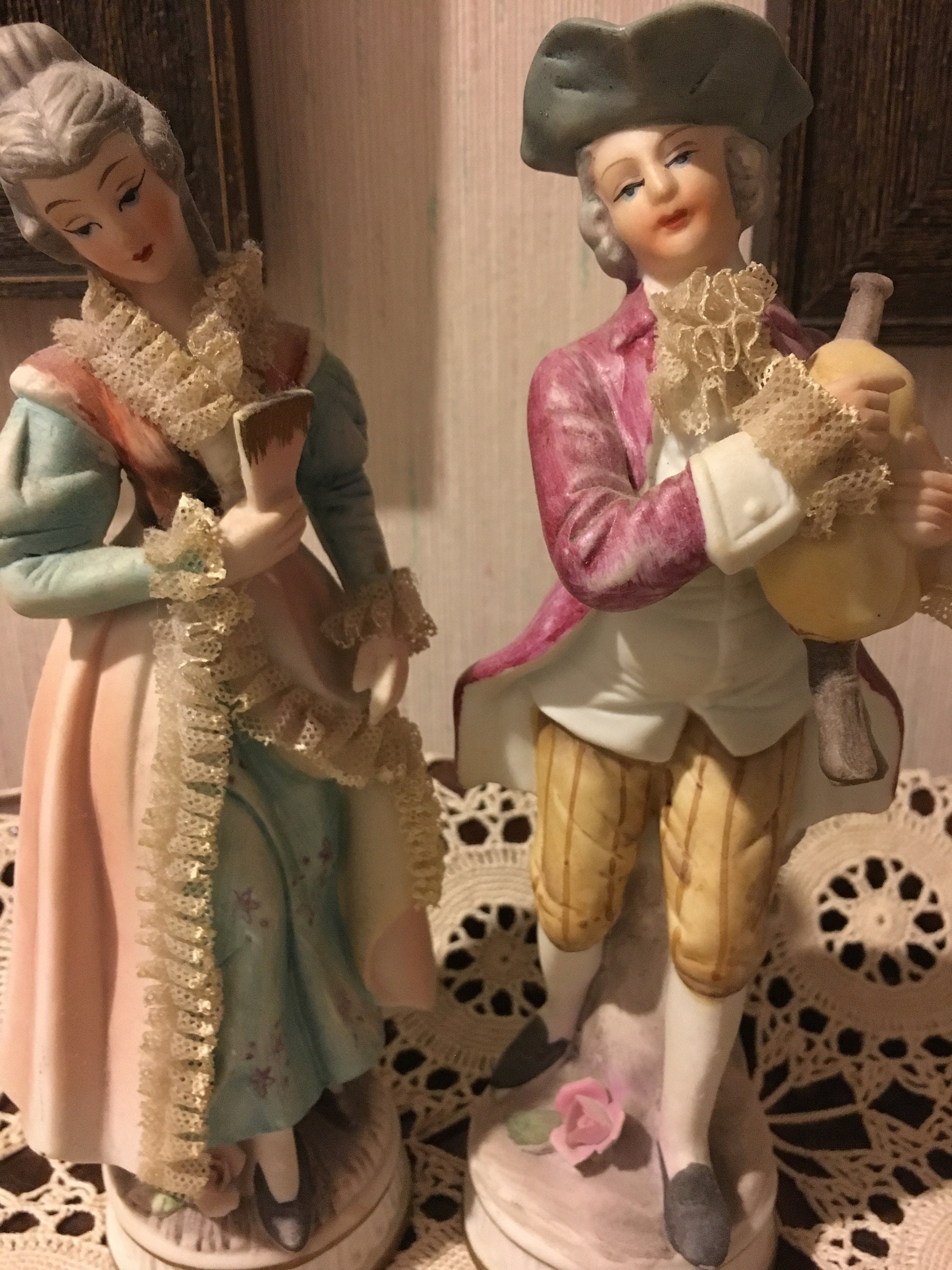 Vintage Norleans Japan Piar of Porcelain Figurines - Etsy