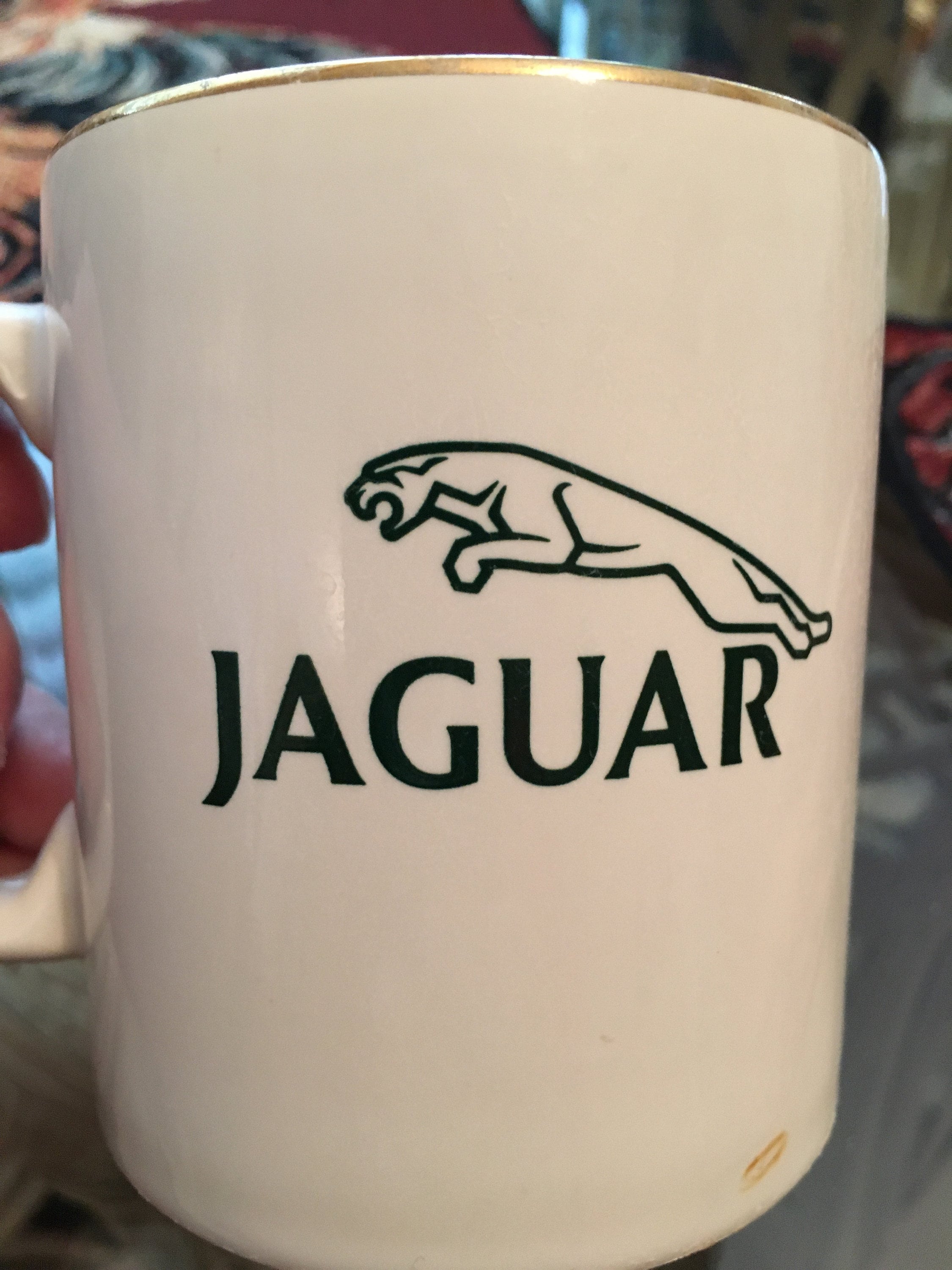 Jaguar Coffee Cup 1987 With Gold Rim Made in England by Kilncraft - Etsy