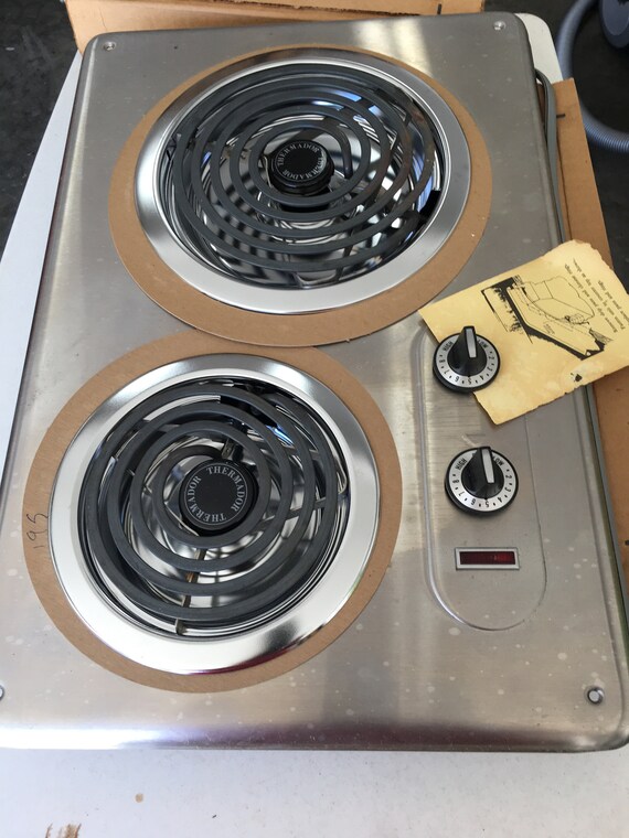 Vintage Thermador St2 Electric 2 Burner Set In Cooktop Nos Etsy