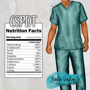 20 oz Skinny Straight Tumbler Central Sterile Processing Department Technician Scrubs Sublimation  Wrap PNG