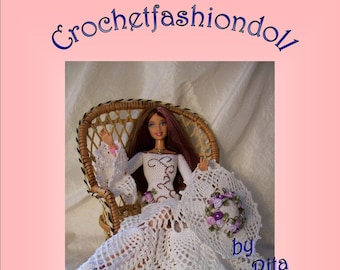 Estate – Lace Summer Dress for Fashion Dolls | Crochet Pattern PDF (Italian)