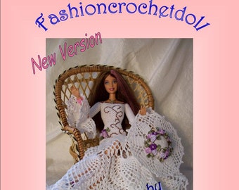Haakpatroon voor een zomerjurk met hoedje voor modepoppen