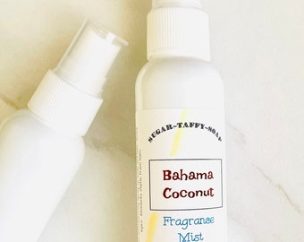 Bahama Coconut Body Spray, Hair Fragrance, Summer Coconut Body Mist