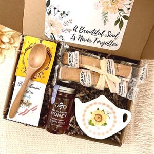 Sympathy Gift Box For Women, Tea Care Package For Grieving Friend, Mourning Support For Loss, Comfort Condolence Gift For Grief
