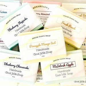 50 Soap Scents, Goats Milk Soap, Scented Soap Bar, Summer, Spring, Winter, Fall, Choose Scent, Moisturizing Bar Soap