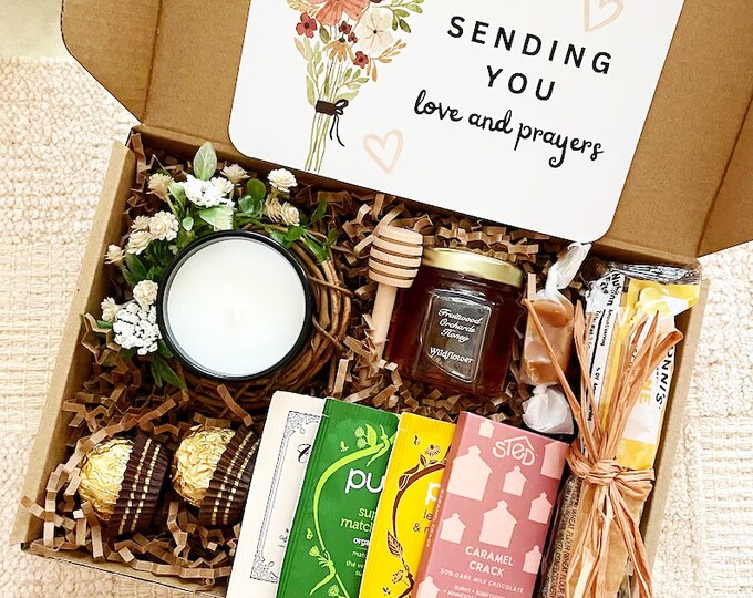 Love & Prayers Get Well Gift For Women After Surgery, Recovery Gift For Sick Friend Thinking of You Gift Box Thoughtful Gift For Her