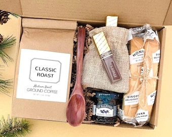 Coffee Gift Box, Gourmet Treats for Friend, Coffee Gifts, Mom, Coworker Birthday, Teacher Appreciation