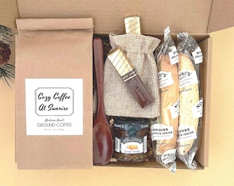 Cozy Coffee and Chocolate Gift Box, Special Occasion Gifts, Coffee Care Package, Mom Gifts for Mother, Daughter, Friend