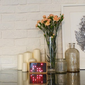 Binary Clock, 24-hour clock, RED LED, choose your front color, personalized clock