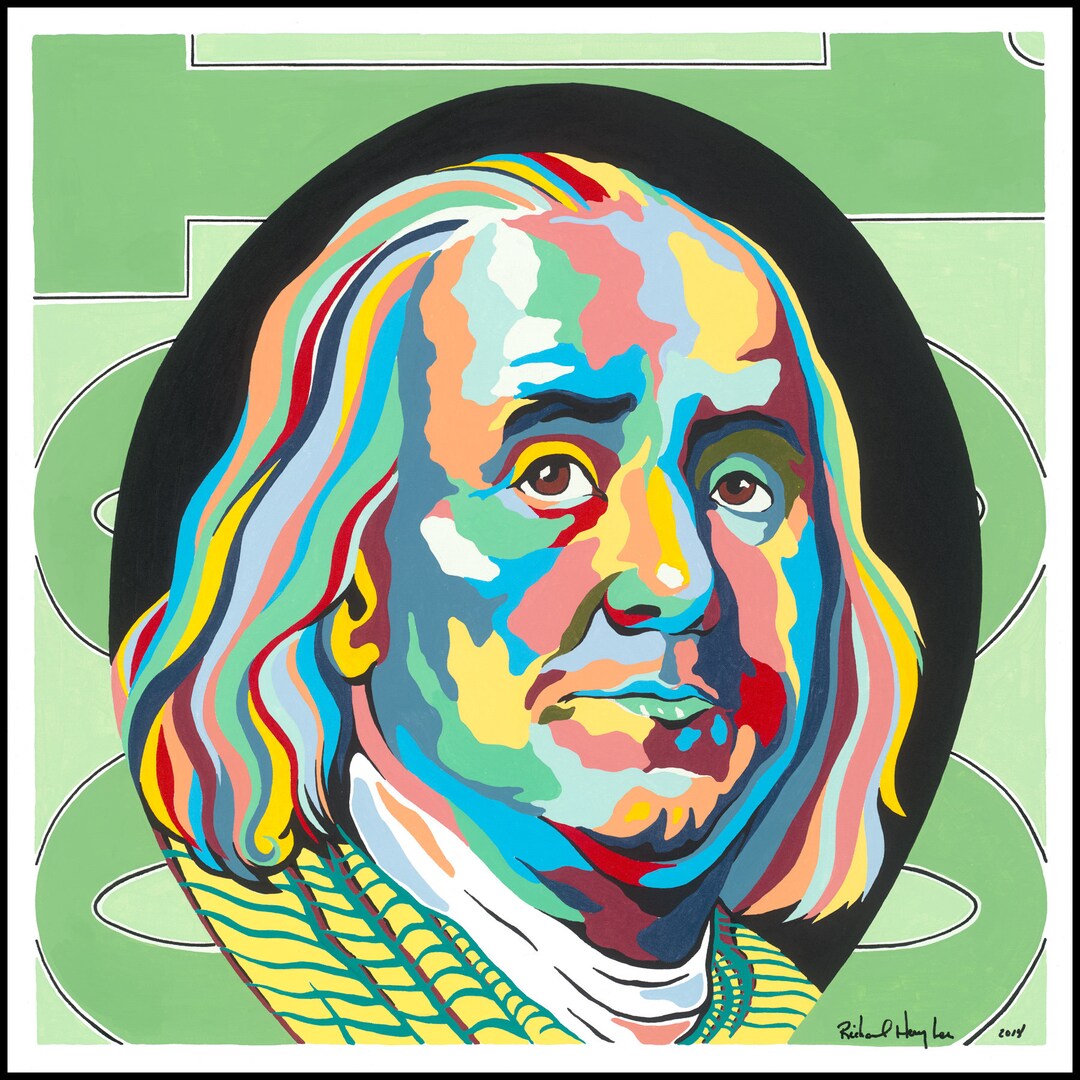 Ben Franklin, Custom Print - Etsy