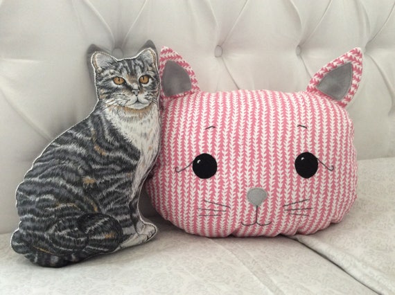 Etsy cat best sale pillow