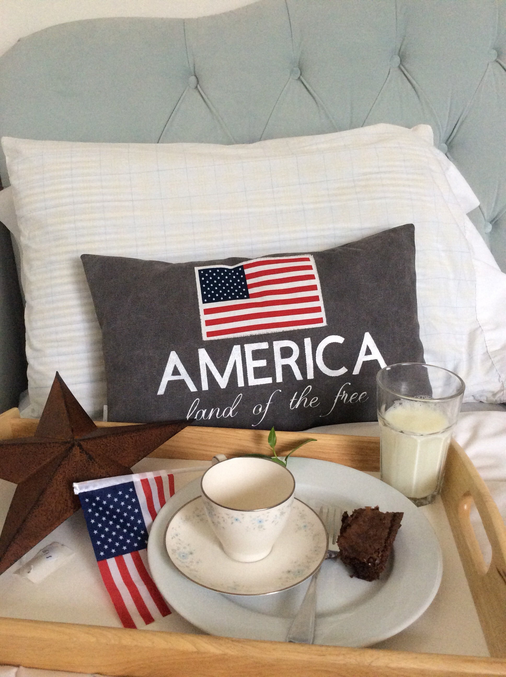 Quatrième de Juillet Housse d'oreiller, Décor Du Jour L'indépendance, Coussin d'oreiller Patriotique