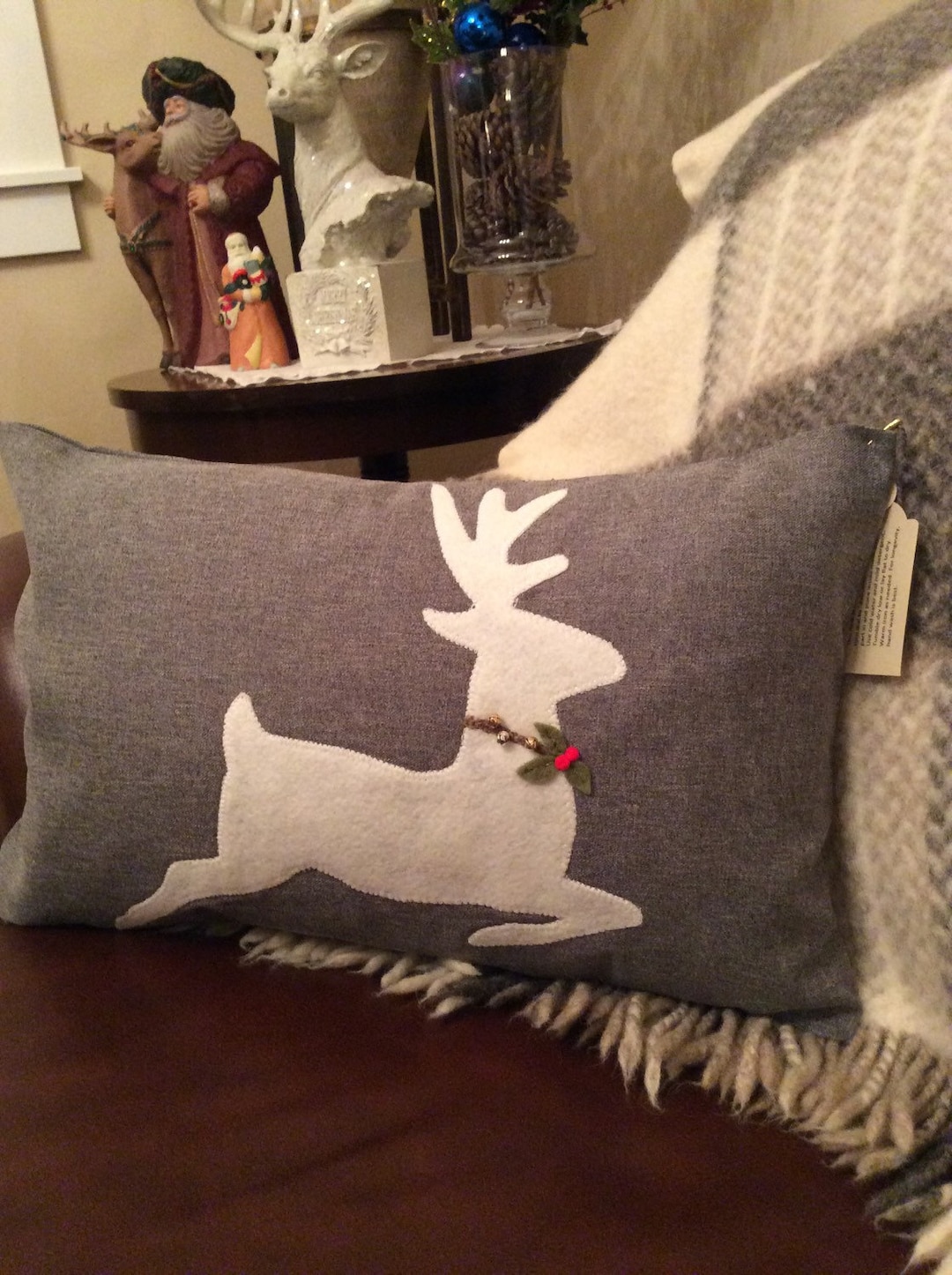 So Merry Reindeer Pillow
