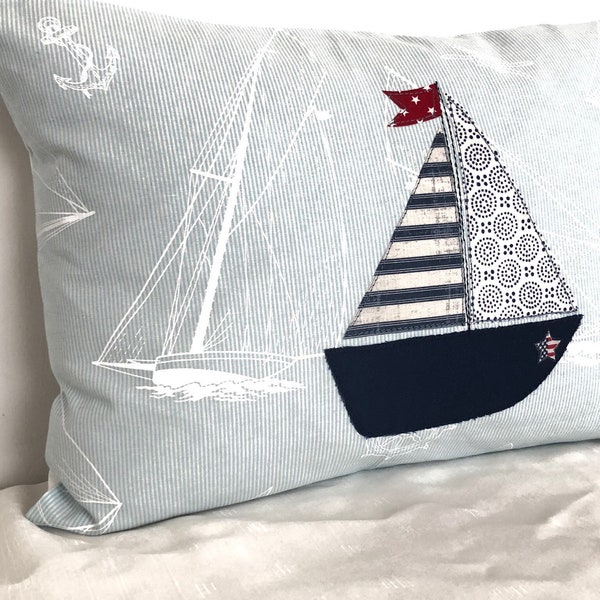 Sailboat Pillow Etsy
