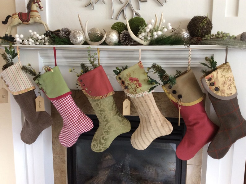 Saletraditional Christmas Stocking Personalized Gift Socks Etsy