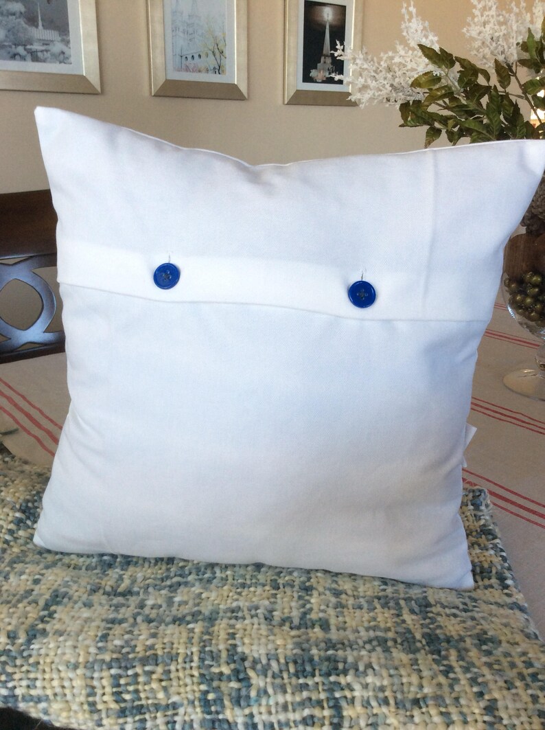 Blue Floral Applique Pillow Cover3D Pillow Flower Etsy