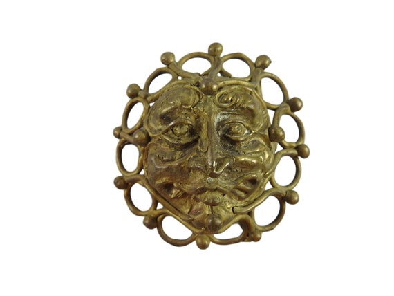 Cast Bronze Jester Belt Buckle Artist Made