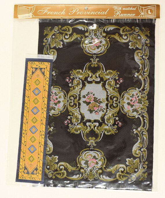 1:12 Scale Woven Turkish Rug Carpet for Doll House Mini Interior Model Decor US