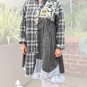 Camisa/Vestido Noel, Tutorial de Costura Upcycle, Design em Blocos de Cor (Molde em PDF) imagem 2