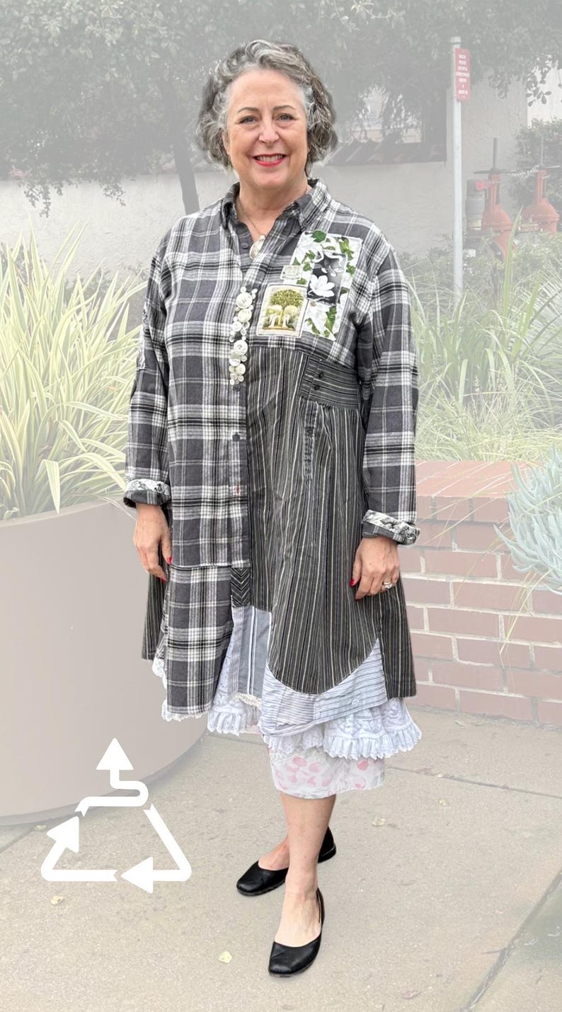 Camisa/Vestido Noel, Tutorial de Costura Upcycle, Design em Blocos de Cor (Molde em PDF) imagem 2