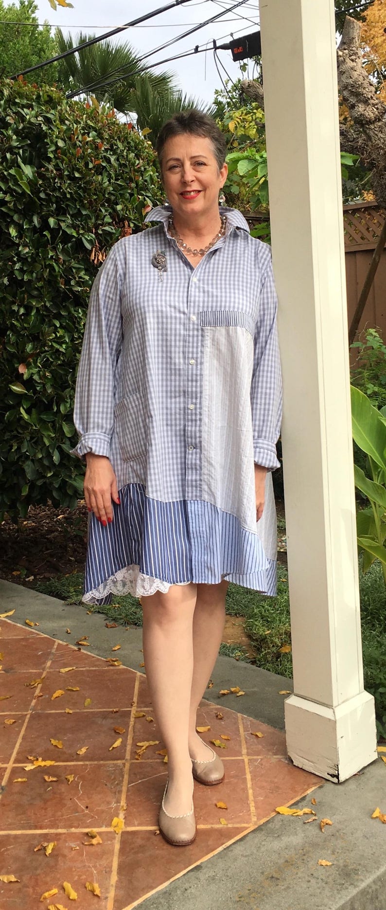 Camisa/Vestido Noel, Tutorial de Costura Upcycle, Design em Blocos de Cor (Molde em PDF) imagem 17