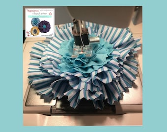 Judy Flower Sewing instructions, recycle fabric scraps into beautiful flowers! Eco-friendly gift or embellishment. PDF delivered by email
