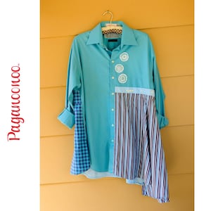 Camisa/Vestido Noel, Tutorial de Costura Upcycle, Design em Blocos de Cor (Molde em PDF) imagem 18