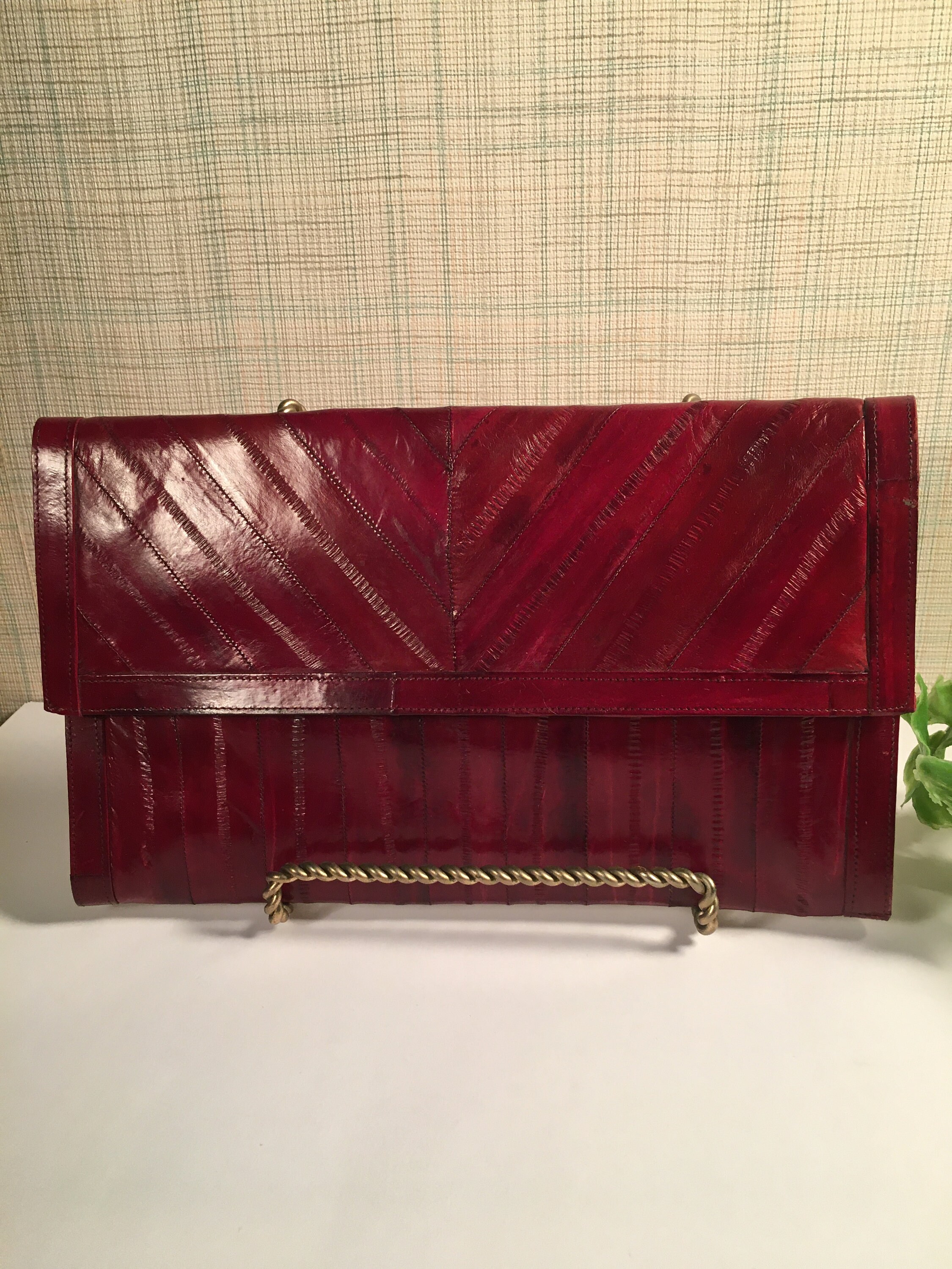 Eel skin clutch hotsell