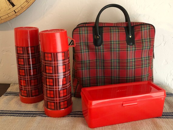 aladdin plaid thermos