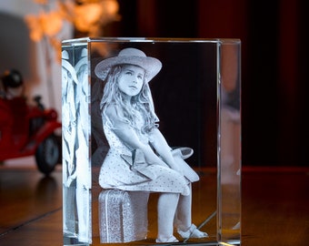 Foto personalizada del regalo del día de la madre para mamá, hijo, esposo, imagen grabada con láser 3D, regalos personalizados para parejas