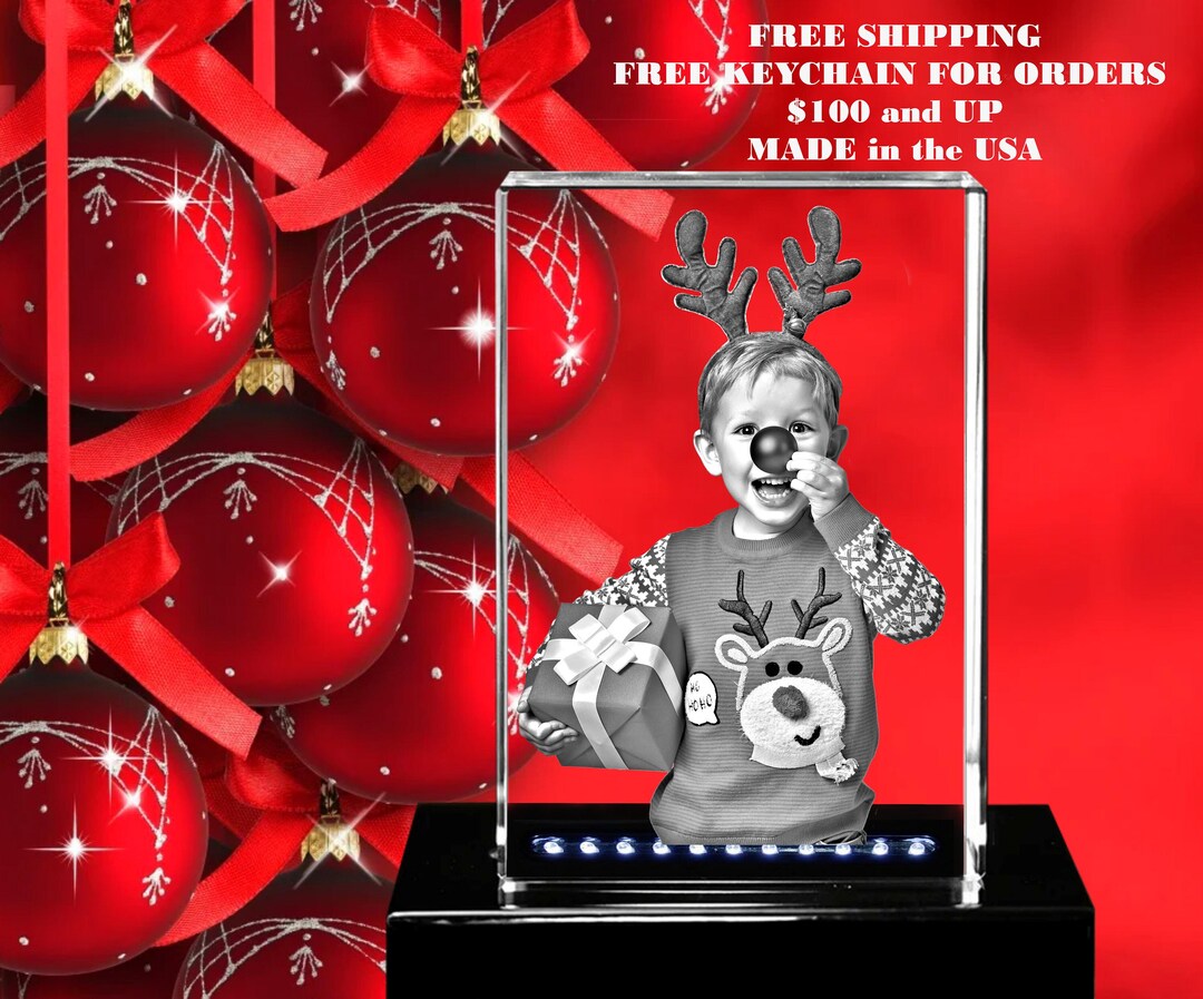 GLASS Etched PHOTO, CUSTOM Glass Frame, Laser Engraved Photo