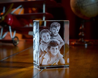 Personalized Mothers Day Gift Photo for Mom, Grandma from Daughter, Son, Husband, 3D Laser Etched Picture, Customized Couples Gifts