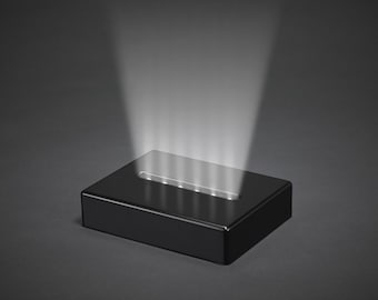 Support lumineux LED moyen pour verre photo en cristal 3D, couleur noire, socle lumineux pour portrait en cristal, cadeau de fête des mères,